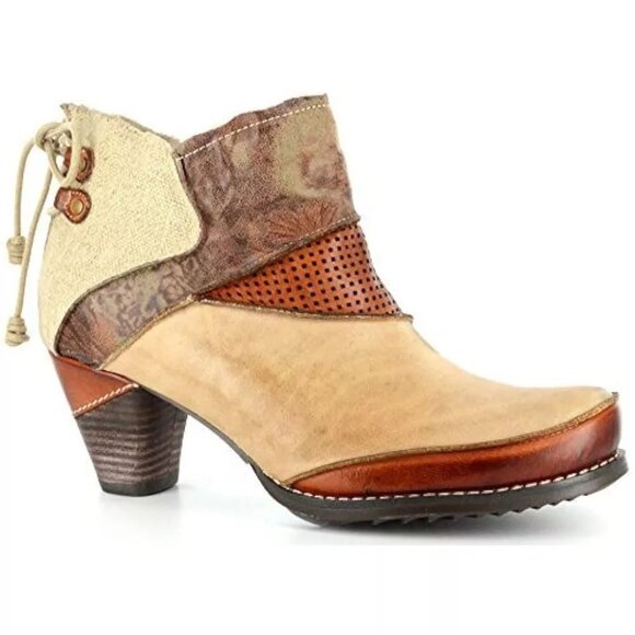 Corkys Elite Cashew Womens Leather Ankle Bootie -- Cognac, Size 10M NEW - Picture 1 of 6